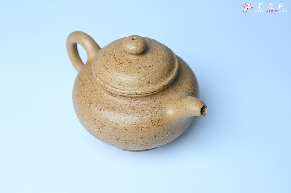 紫砂壶图片：美壶特惠 特好粗砂桃花段泥掇只紫砂壶 茶人醉爱 - 全手工紫砂壶网