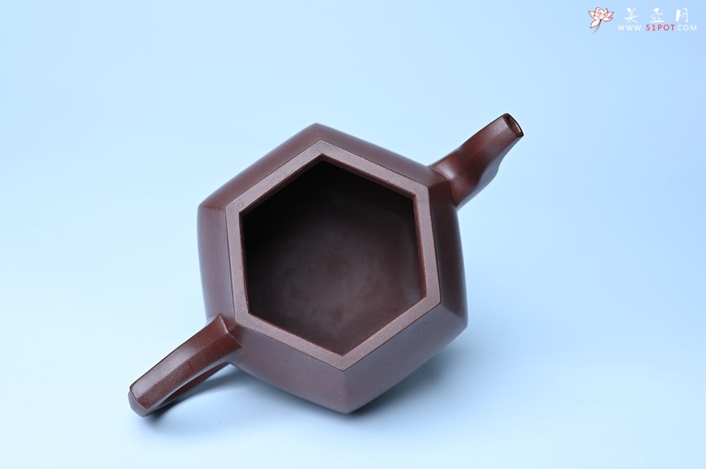 紫砂壶图片：全手工六方高韵 韵味悠长 - 全手工紫砂壶网