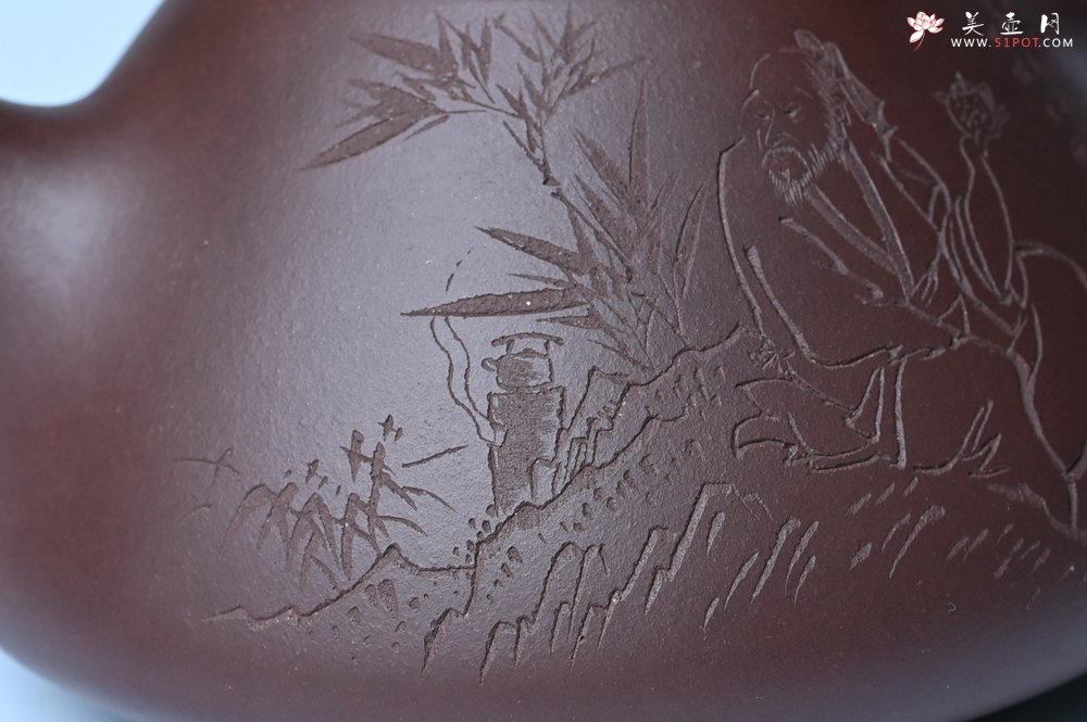 紫砂壶图片：潜力股周小培 特好全手工底槽清子冶石瓢 助工装饰品茶玩壶图 特文气 - 全手工紫砂壶网