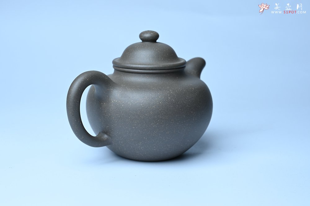 紫砂壶图片：美壶特惠 精致青段大亨掇只壶 茶人醉爱 - 全手工紫砂壶网