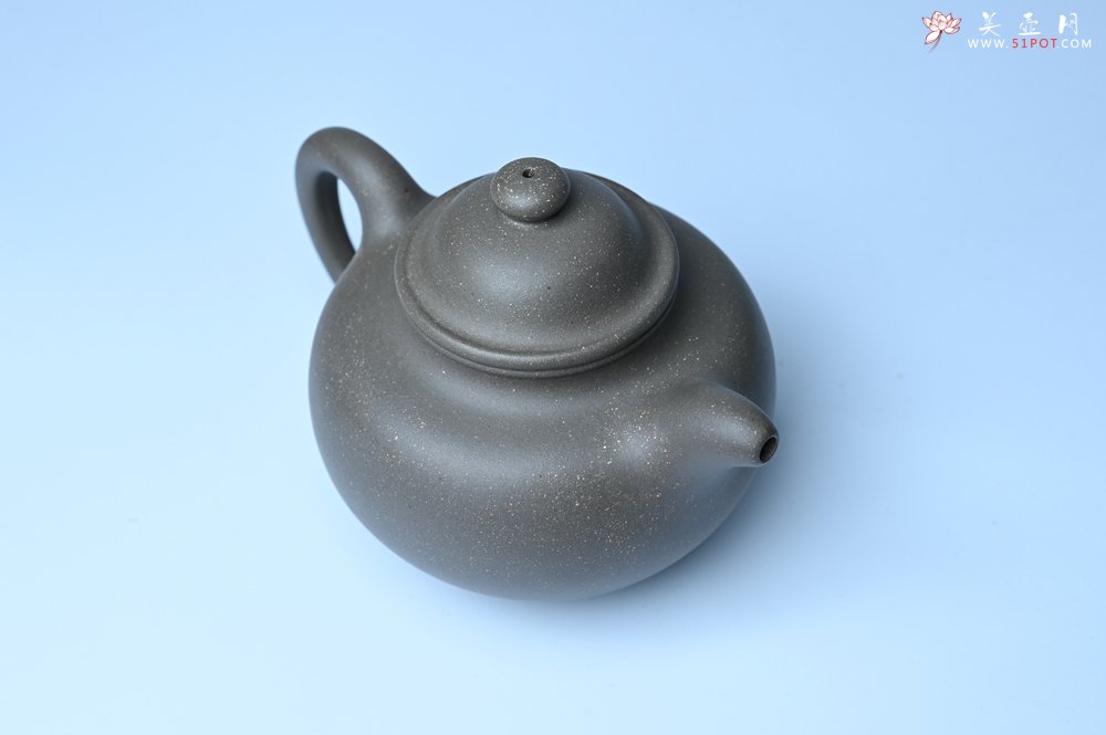 紫砂壶图片：美壶特惠 精致青段大亨掇只壶 茶人醉爱 - 全手工紫砂壶网