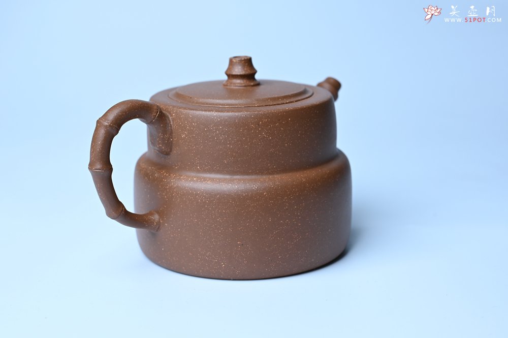 紫砂壶图片：美壶特惠 精致秀雅趣竹壶 茶人醉爱 - 全手工紫砂壶网