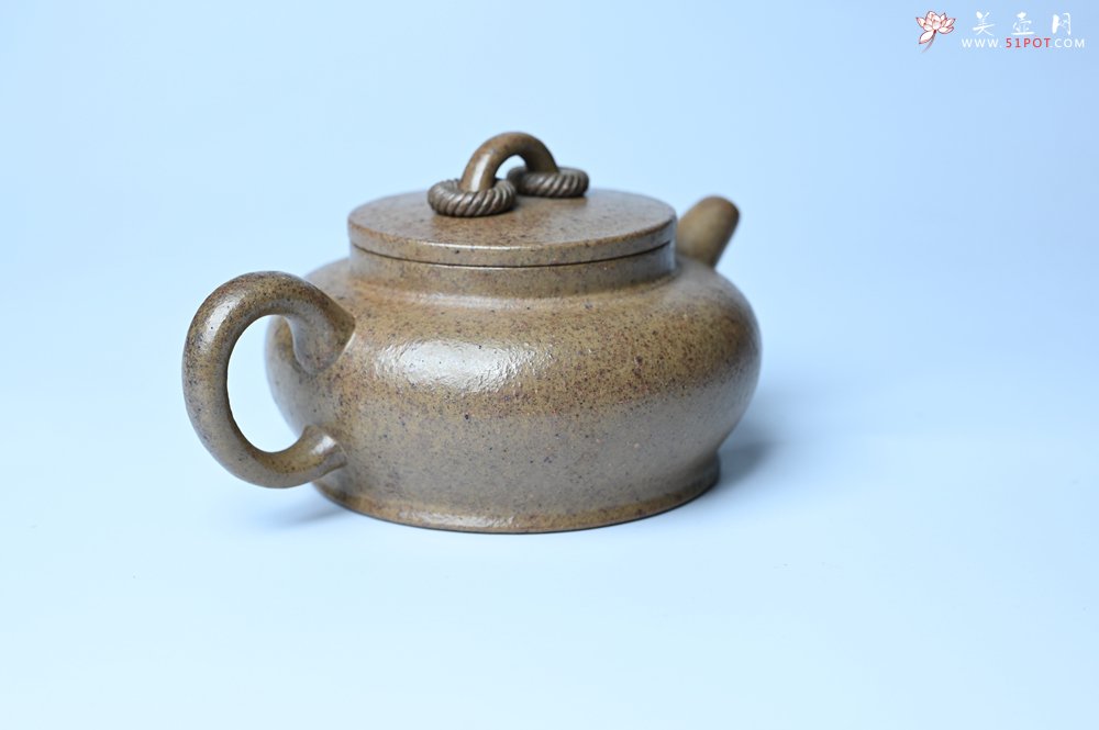 紫砂壶图片：美壶特惠 优质柴烧双圈壶 茶人醉爱 - 全手工紫砂壶网