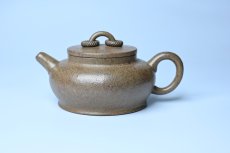 紫砂壶图片：美壶特惠 优质柴烧双圈壶 茶人醉爱 - 全手工紫砂壶网