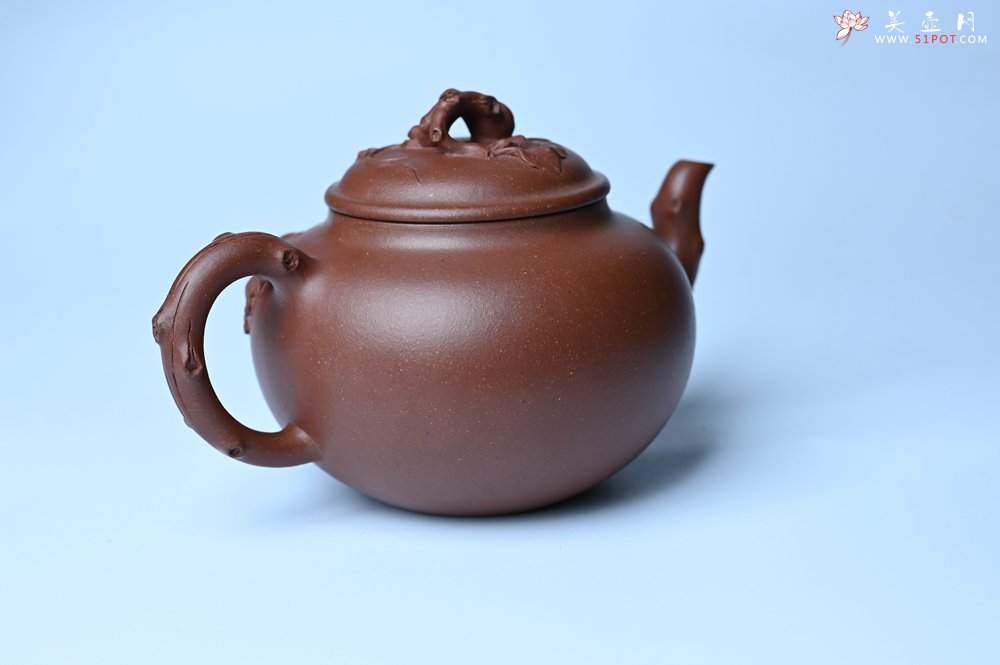 紫砂壶图片：美壶特惠 精品多子多福紫砂壶 帖叶生动细腻 送礼佳品 - 全手工紫砂壶网