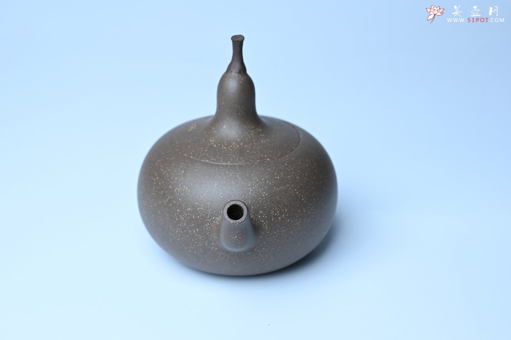 紫砂壶图片：美壶特惠 精致青段大肚茄子壶 茶人醉爱 - 全手工紫砂壶网