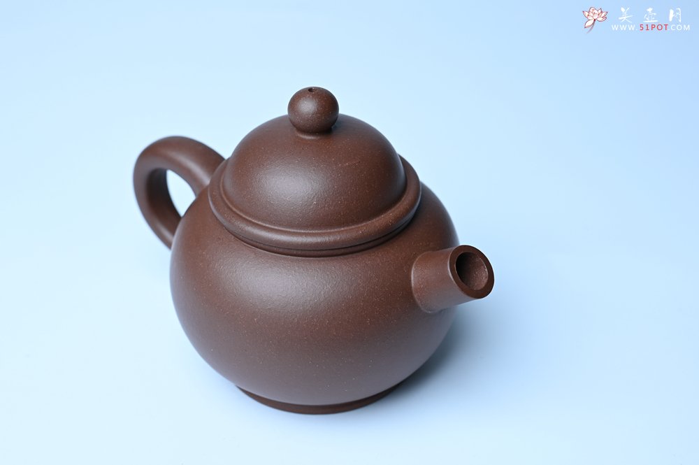 紫砂壶图片：美壶特惠 精致黑星红拼紫泥（家藏限量）大炮巨轮壶 球孔出水爽利 茶人醉爱 - 全手工紫砂壶网
