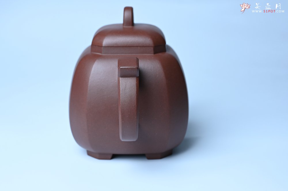 紫砂壶图片：实力派张海艳全手工家藏底槽清精工福临八方壶 气势磅礴 - 全手工紫砂壶网