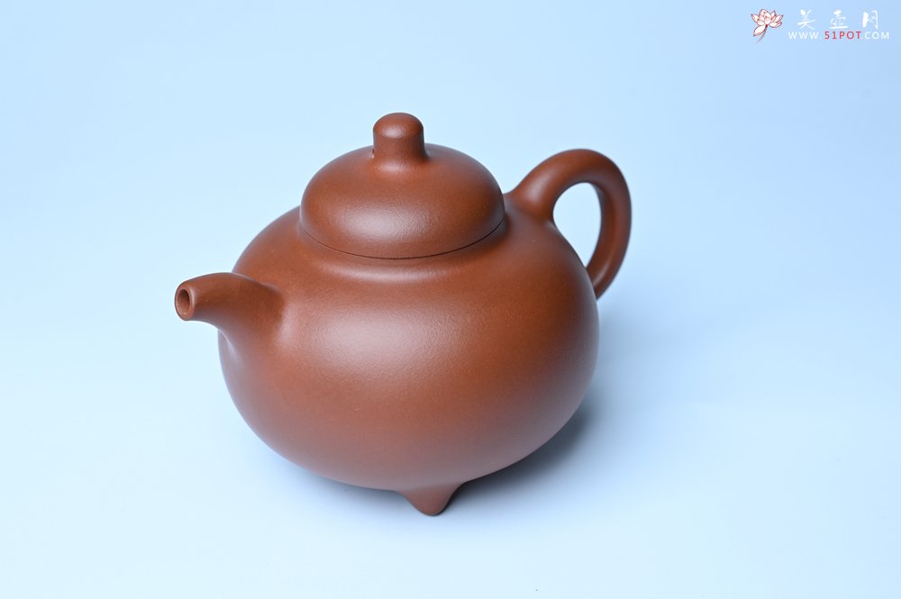 紫砂壶图片：潜力股周小培老师 老师家藏黄龙山一号井小红泥 全手工乳鼎壶 - 全手工紫砂壶网