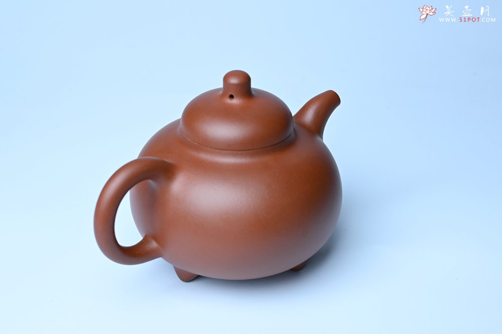 紫砂壶图片：潜力股周小培老师 老师家藏黄龙山一号井小红泥 全手工乳鼎壶 - 全手工紫砂壶网