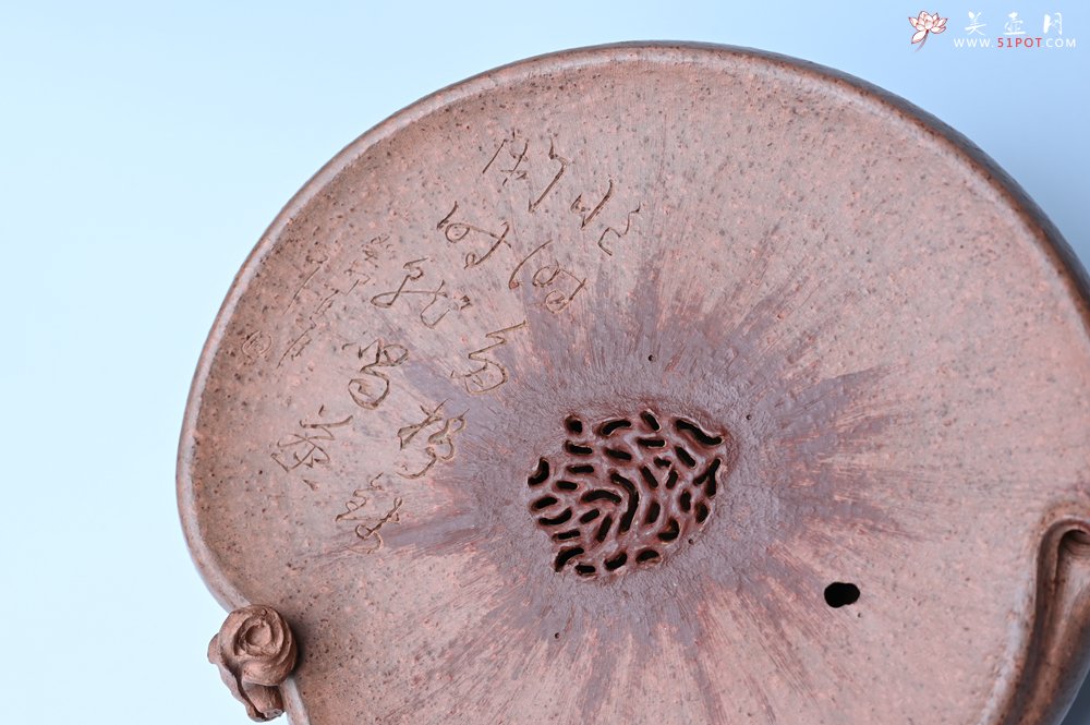 紫砂壶图片：美器特惠 朱自立工作室精品寿桃干泡台 直径大约15cm - 全手工紫砂壶网