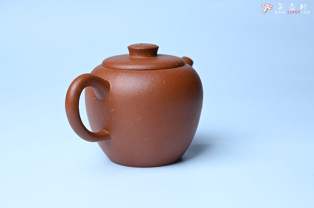 紫砂壶图片：美壶特惠 精品粗砂红泥巨轮壶 茶人醉爱 - 全手工紫砂壶网