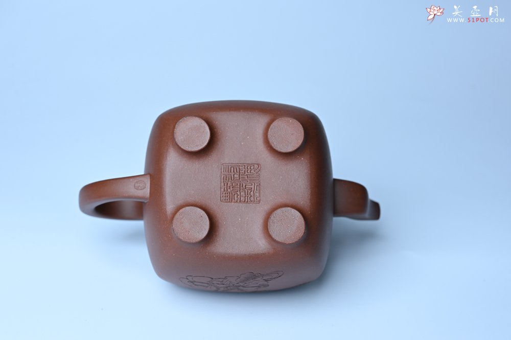 紫砂壶图片：实力派张海艳全手工油润底曹青重器鸣远四方 气势磅礴 用心之作 装饰人物特文气 - 全手工紫砂壶网