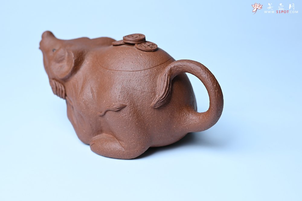 紫砂壶图片：美壶特惠 优质降坡泥鼠你有钱壶壶 茶人醉爱 - 全手工紫砂壶网