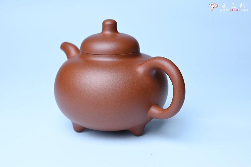 紫砂壶图片：潜力股周小培老师 老师家藏黄龙山一号井小红泥 全手工乳鼎壶 - 全手工紫砂壶网