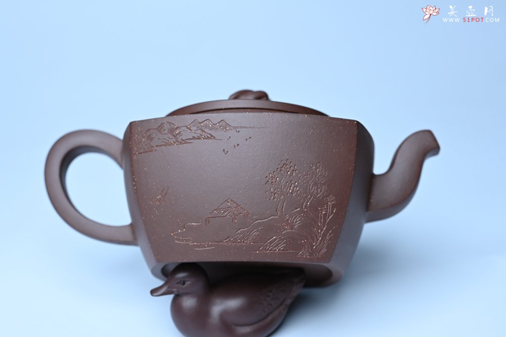 紫砂壶图片：美壶年底特惠 精工卧虎藏龙壶 难度大 茶人醉爱 - 全手工紫砂壶网