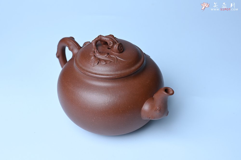 紫砂壶图片：美壶特惠 精品多子多福紫砂壶 帖叶生动细腻 送礼佳品 - 全手工紫砂壶网