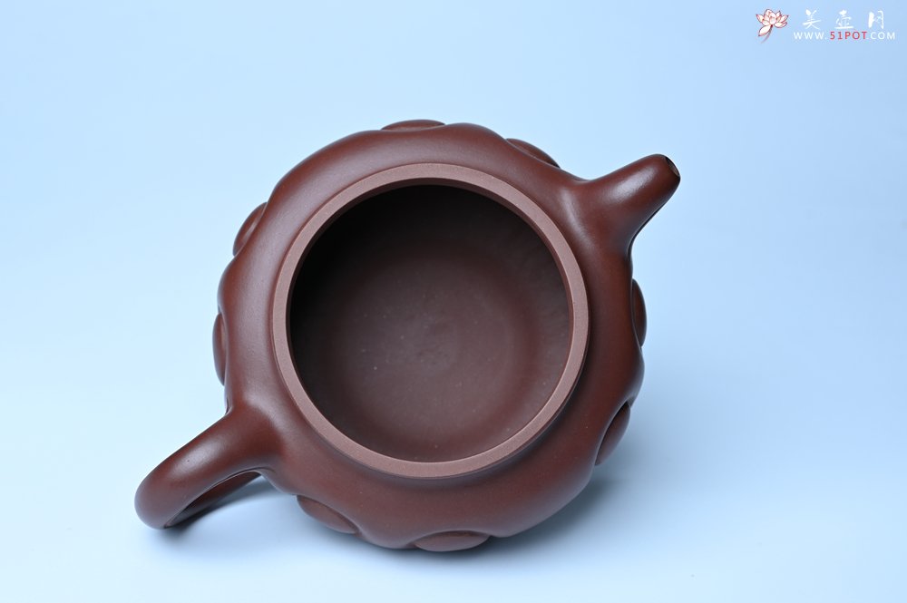 紫砂壶图片：美壶特惠 精致紫泥仿古如意壶 茶人醉爱 - 全手工紫砂壶网