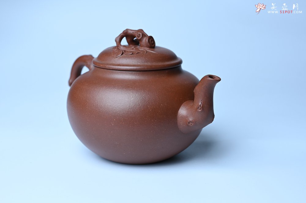 紫砂壶图片：美壶特惠 精品多子多福紫砂壶 帖叶生动细腻 送礼佳品 - 全手工紫砂壶网