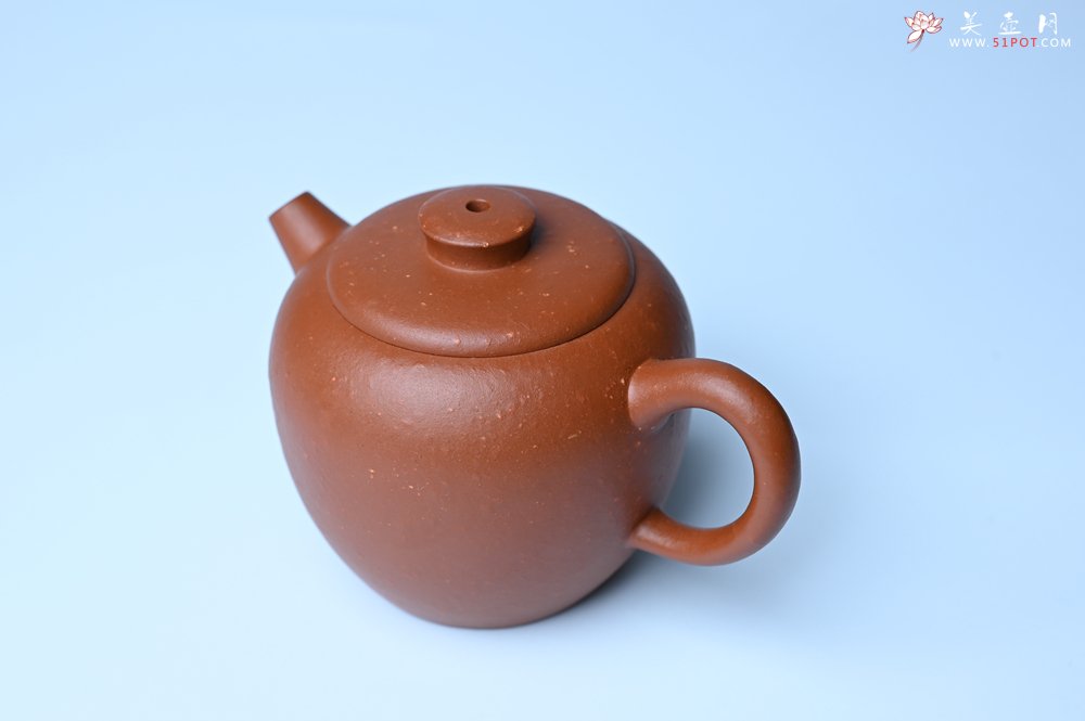 紫砂壶图片：美壶特惠 精品粗砂红泥巨轮壶 茶人醉爱 - 全手工紫砂壶网