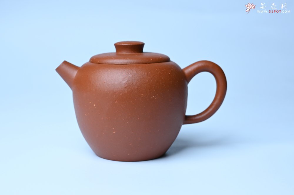 紫砂壶图片：美壶特惠 精品粗砂红泥巨轮壶 茶人醉爱 - 全手工紫砂壶网