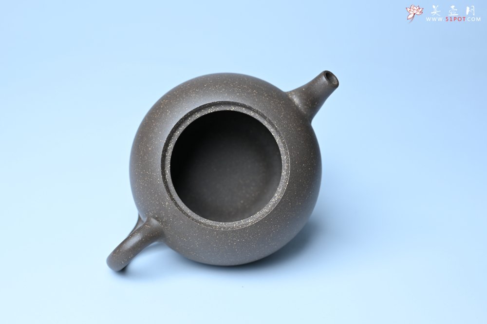 紫砂壶图片：美壶特惠 精致青段大肚茄子壶 茶人醉爱 - 全手工紫砂壶网