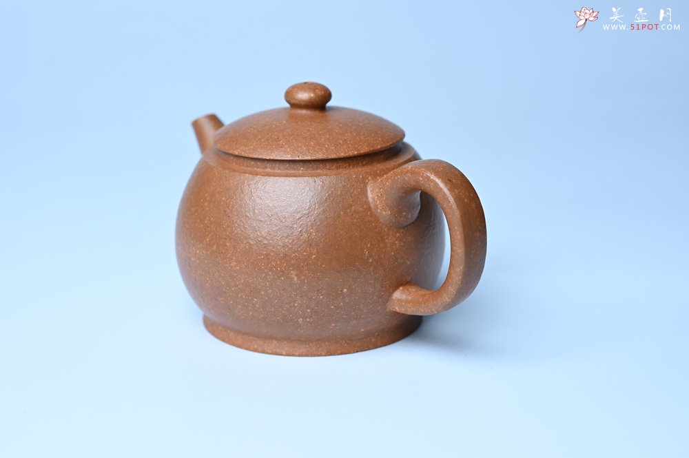 紫砂壶图片：美壶特惠 特好黄降坡泥巨轮珠紫砂壶 茶人醉爱 - 全手工紫砂壶网