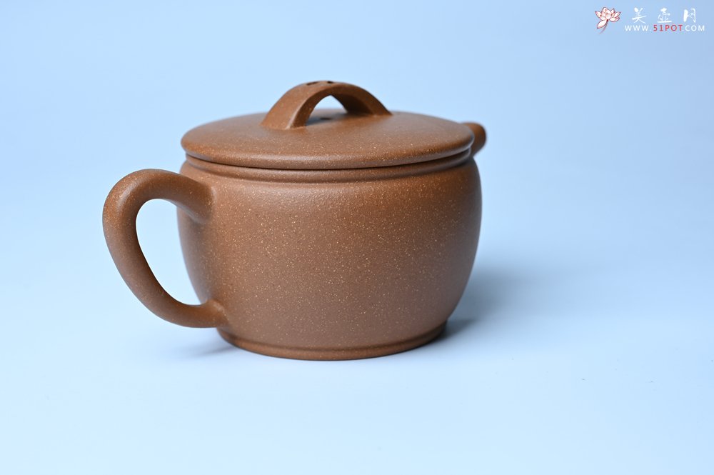 紫砂壶图片：美壶特惠 精致黄降坡泥汉瓦壶 茶人醉爱 - 全手工紫砂壶网