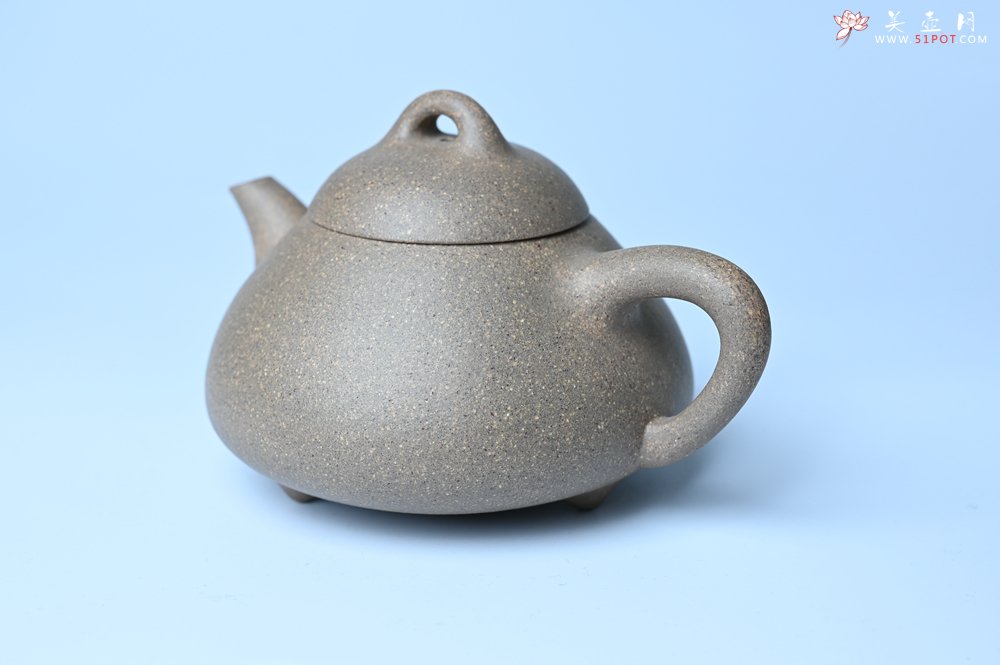 紫砂壶图片：美壶特惠 特好松花段泥精工乳瓢茶壶 茶人醉爱 - 全手工紫砂壶网