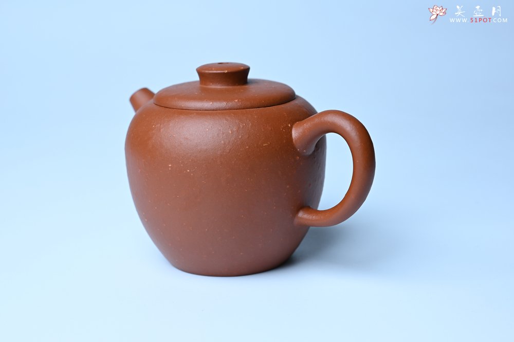 紫砂壶图片：美壶特惠 精品粗砂红泥巨轮壶 茶人醉爱 - 全手工紫砂壶网