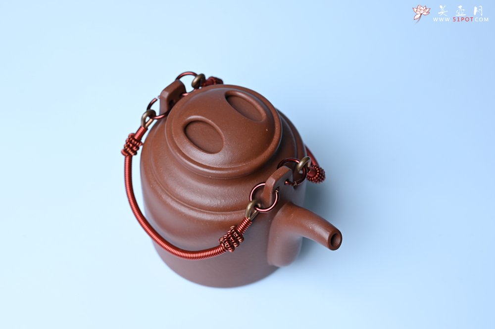 紫砂壶图片：美壶特惠 特好红皮龙精工洋桶壶 茶人醉爱 - 全手工紫砂壶网