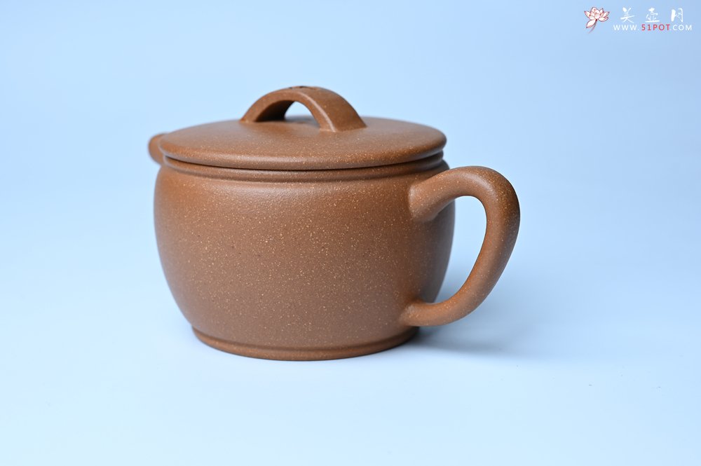 紫砂壶图片：美壶特惠 精致黄降坡泥汉瓦壶 茶人醉爱 - 全手工紫砂壶网