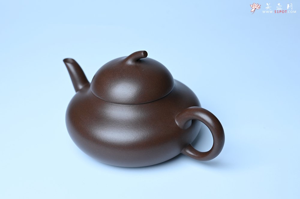 紫砂壶图片：美壶特惠 特好老紫泥茄段梨形壶 茶人醉爱 - 全手工紫砂壶网