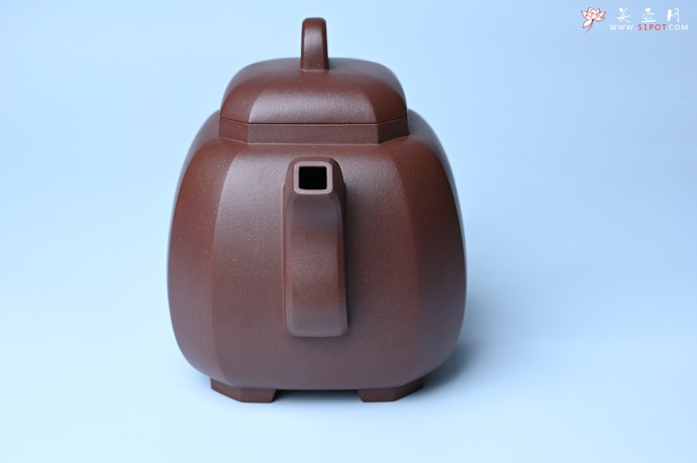 紫砂壶图片：实力派张海艳全手工家藏底槽清精工福临八方壶 气势磅礴 - 全手工紫砂壶网