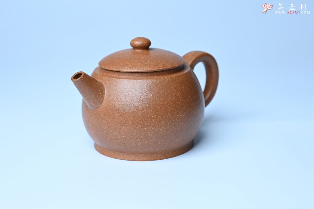 紫砂壶图片：美壶特惠 特好黄降坡泥巨轮珠紫砂壶 茶人醉爱 - 全手工紫砂壶网