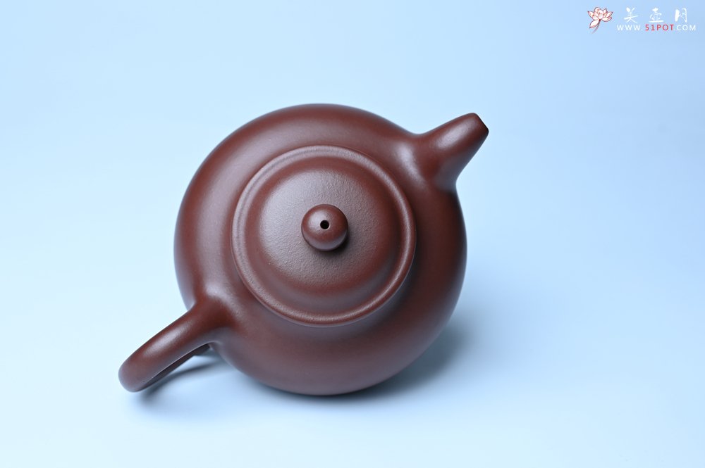 紫砂壶图片：潜力股周小培老师 4号井深井红皮龙 超精致全手工莲子茶壶 - 全手工紫砂壶网