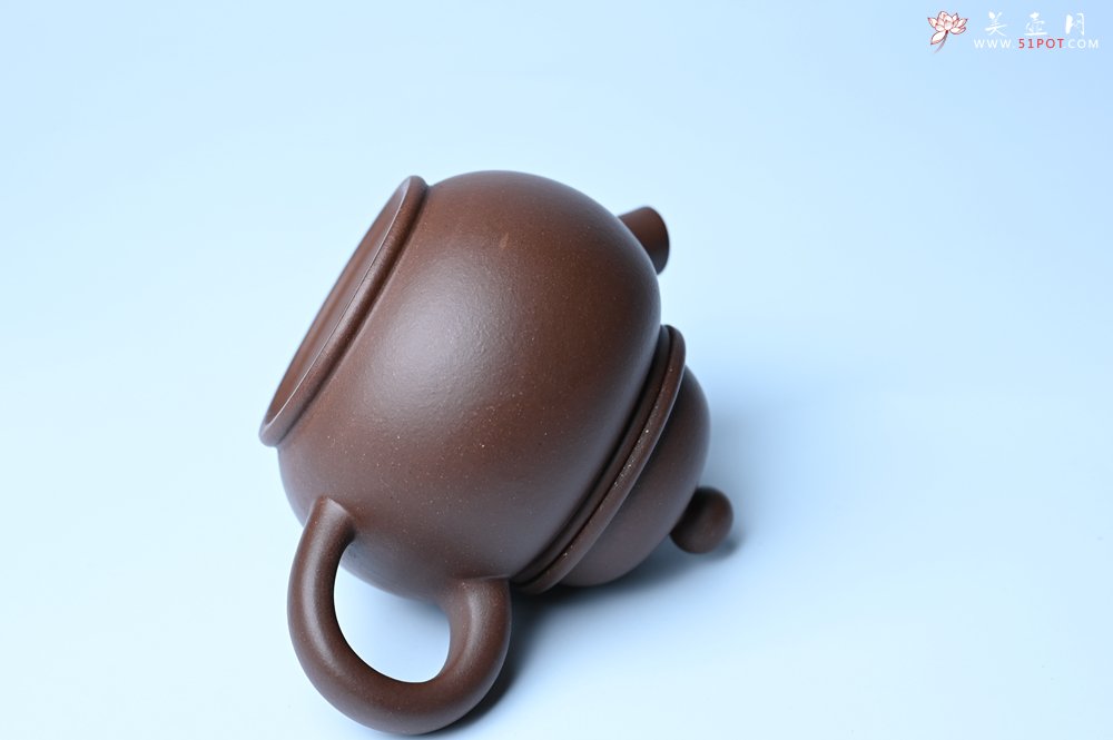 紫砂壶图片：美壶特惠 精致黑星红拼紫泥（家藏限量）大炮巨轮壶 球孔出水爽利 茶人醉爱 - 全手工紫砂壶网