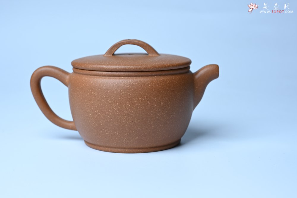 紫砂壶图片：美壶特惠 精致黄降坡泥汉瓦壶 茶人醉爱 - 全手工紫砂壶网