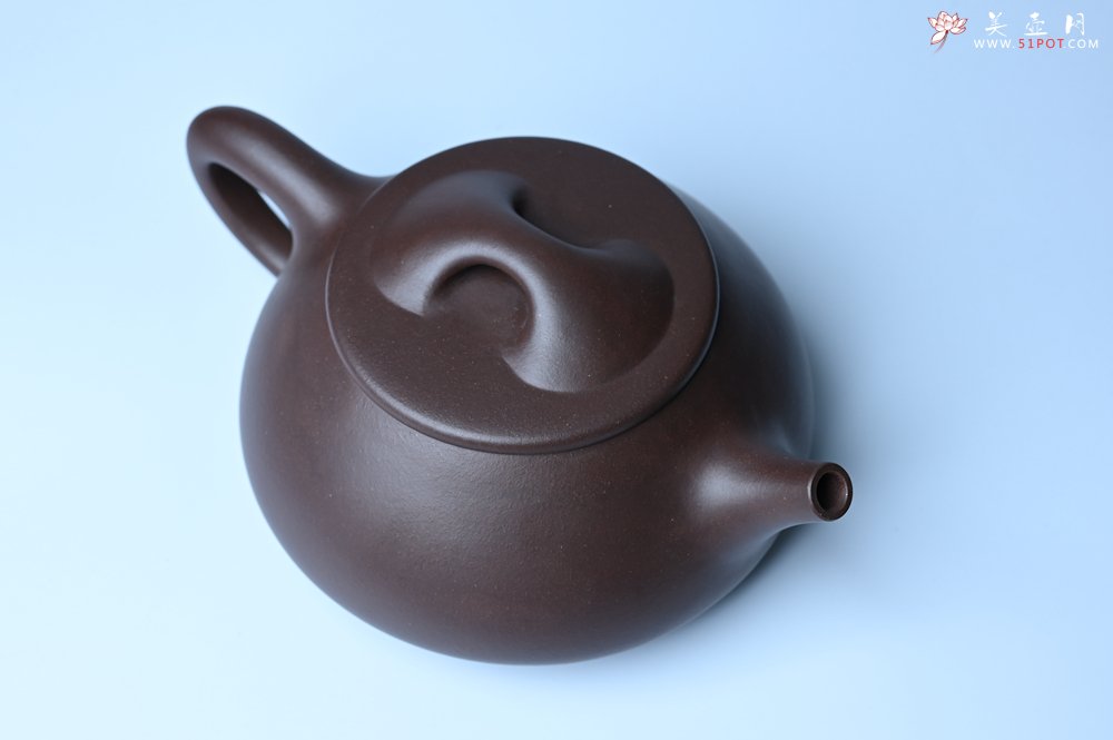 紫砂壶图片：美壶特惠 精致特好紫泥大满瓢 难度大 足足做了一个多星期 - 全手工紫砂壶网