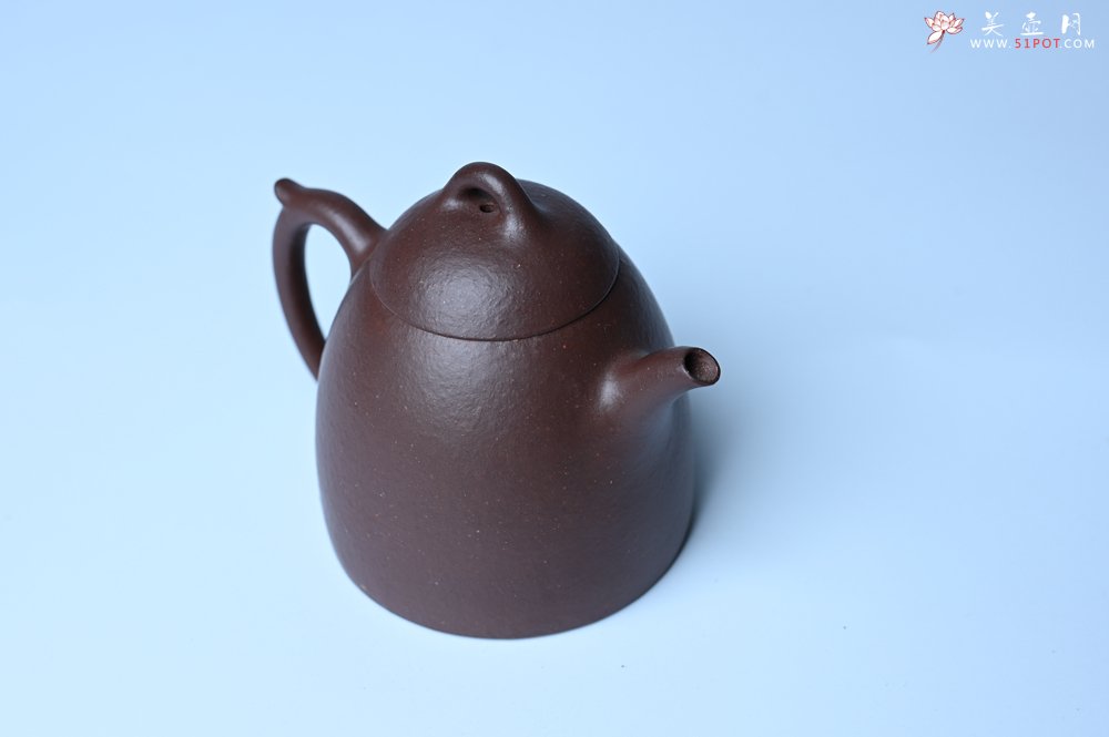 紫砂壶图片：美壶特惠 特好手磨料老紫泥秦权 茶人醉爱 - 全手工紫砂壶网