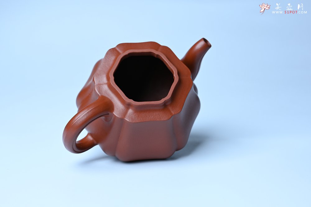 紫砂壶图片：美壶特惠 老朱泥高菱壶 茶人醉爱 - 全手工紫砂壶网