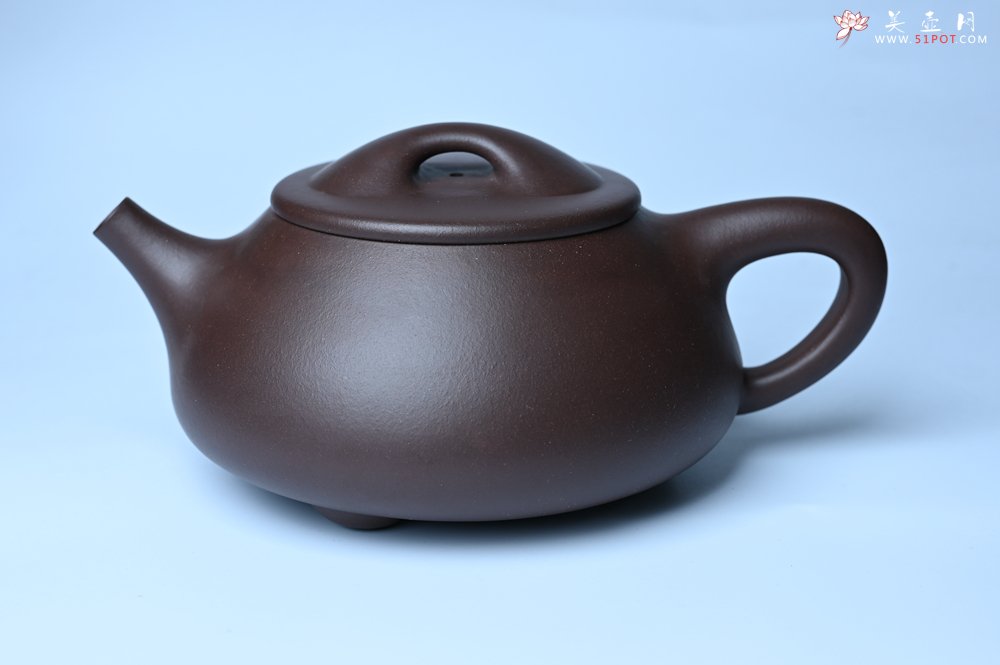 紫砂壶图片：美壶特惠 精致特好紫泥大满瓢 难度大 足足做了一个多星期 - 全手工紫砂壶网