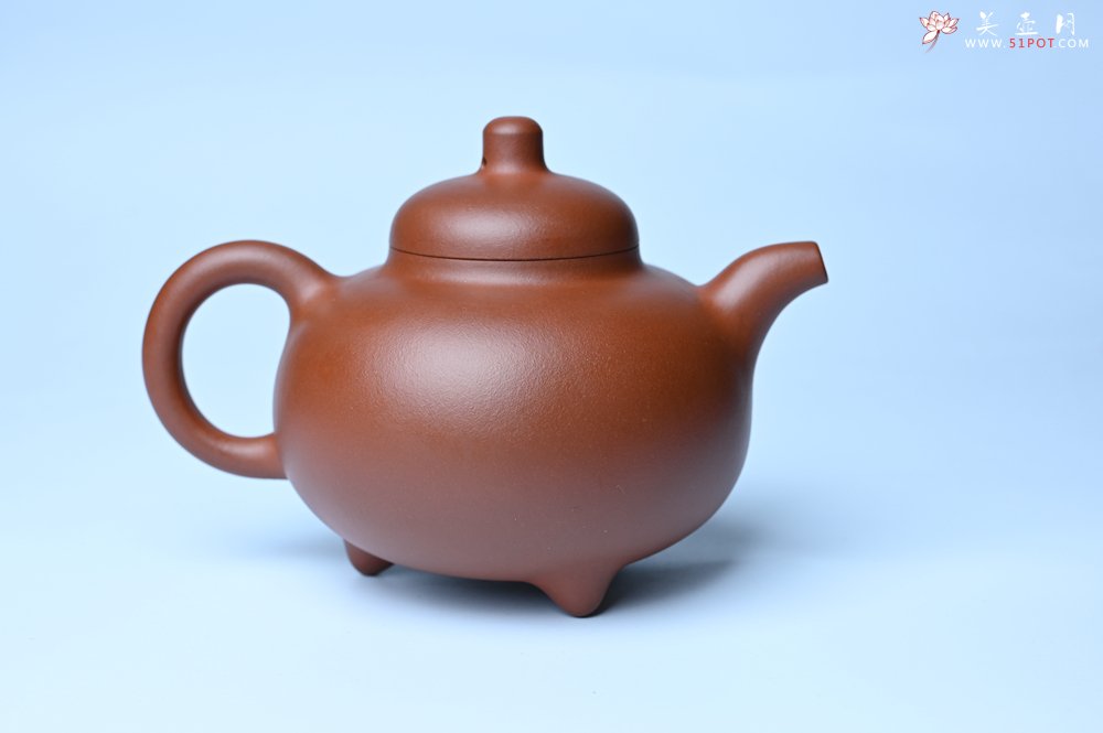 紫砂壶图片：潜力股周小培老师 老师家藏黄龙山一号井小红泥 全手工乳鼎壶 - 全手工紫砂壶网