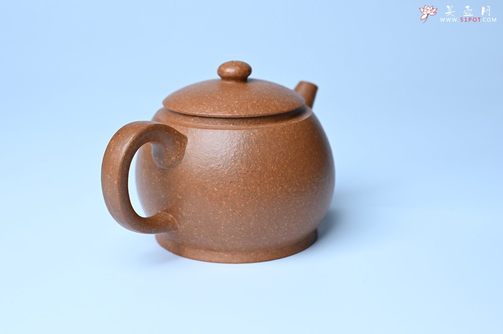 紫砂壶图片：美壶特惠 特好黄降坡泥巨轮珠紫砂壶 茶人醉爱 - 全手工紫砂壶网