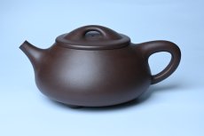 紫砂壶图片：美壶特惠 精致特好紫泥大满瓢 难度大 足足做了一个多星期 - 全手工紫砂壶网