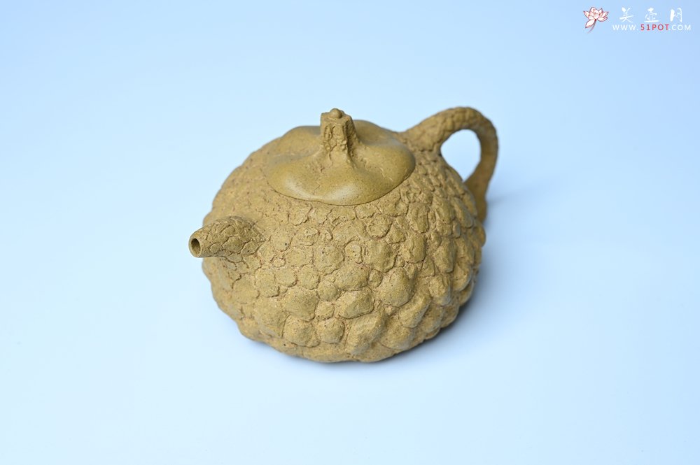 紫砂壶图片：美壶特惠 全手工黄段供春 肌理有老树瘿的感觉 灰常赞 - 全手工紫砂壶网