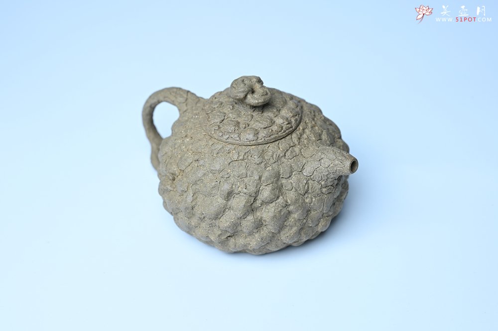 紫砂壶图片：美壶特惠 全手工老青段供春壶 肌理有老树瘿的感觉 灰常赞 - 全手工紫砂壶网