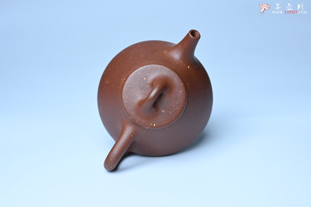 紫砂壶图片：美壶特惠 精致特好紫玉金砂子冶石瓢 做工和泥料不输千元作品 - 全手工紫砂壶网