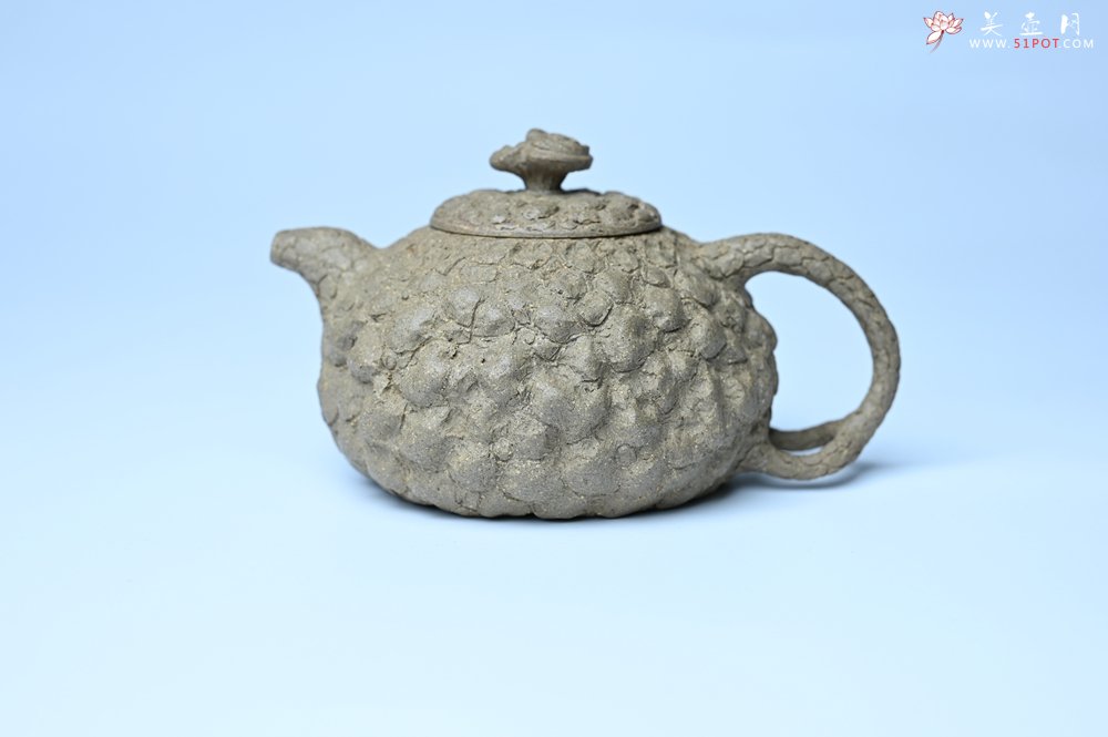 紫砂壶图片：美壶特惠 全手工老青段供春壶 肌理有老树瘿的感觉 灰常赞 - 全手工紫砂壶网
