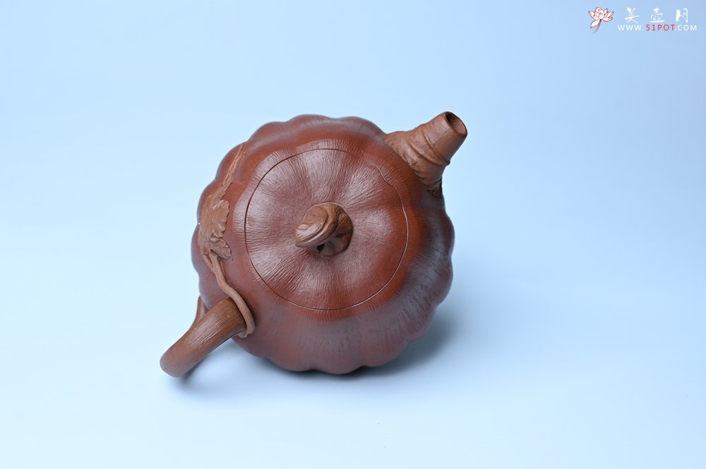 紫砂壶图片：美壶福利特惠 美壶专属定制 精致好料南瓜紫砂壶  肌理丰富生动 - 全手工紫砂壶网